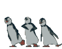 Group Dancing Penguins Smiley Emoticon