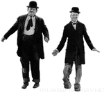 Laurel And Hardy Dancing Smiley Emoticon